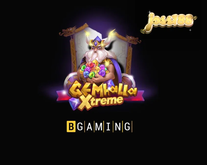 Tampilan visual slot Gemhalla Xtreme dengan elemen mitologi Nordik